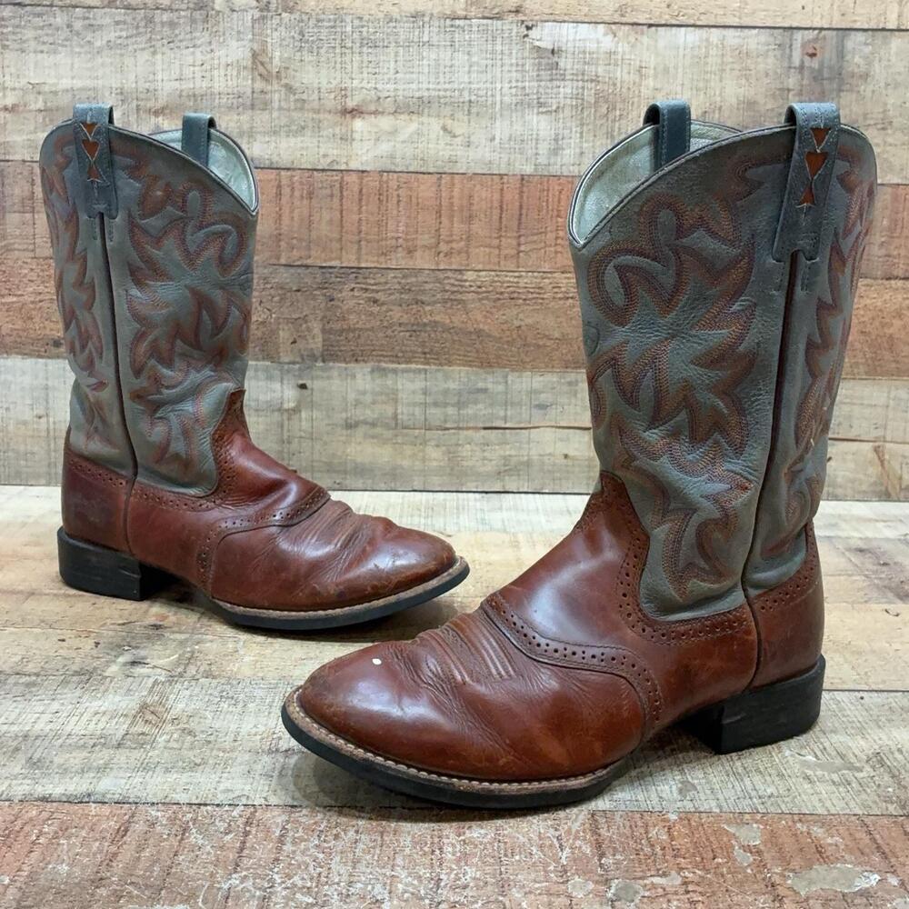 Ariat 17542 Boots Womens Size 9 B 40 Brown Leather Western Mid Calf Cowboy